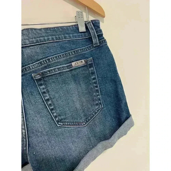 JOE'S Mid Rise Rolled‎ Cuff Denim Shorts In Cassandra Size 28 - Picture 8 of 12